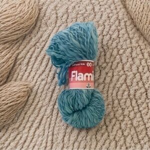 FLAMINIA Schaffhauser Pure Virgin Wool Bulky Blue Vintage Knitting Yarn New